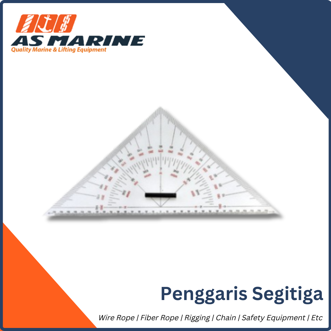 Penggaris Segitiga / Mistar Segitiga / Alat Ukur Kapal